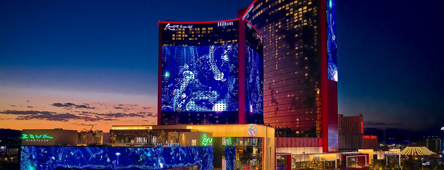 resorts world las vegas building exterior